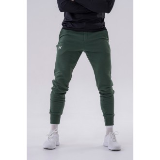 NEBBIA - Slim fit tréning nadrág férfi 321 (dark green)