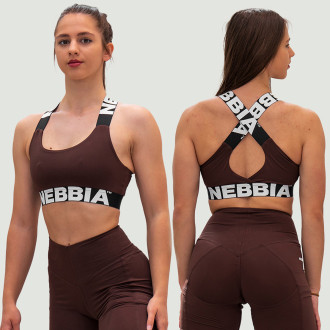 NEBBIA - Sportmelltartó ICONIC 230 (dark brown)