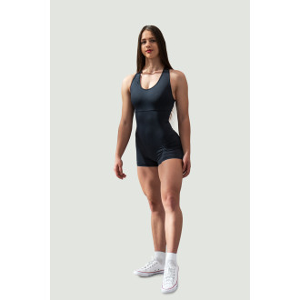 NEBBIA - Rövid fitness overál GYM RAT 287 (black)