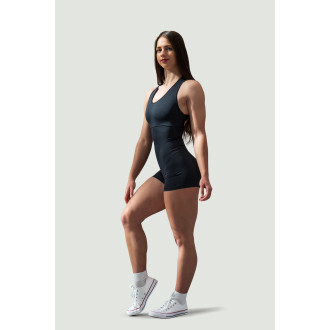 NEBBIA - Rövid fitness overál GYM RAT 287 (black)