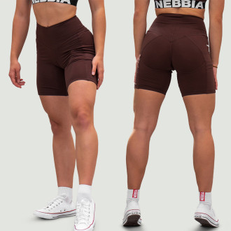 NEBBIA - FIT&SMART biciklis short női 575 (dark brown)