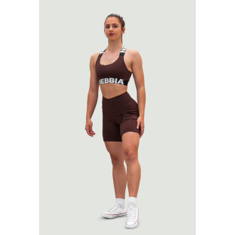 NEBBIA - FIT&SMART biciklis short női 575 (dark brown)