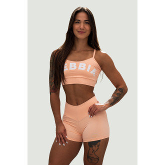 NEBBIA - GYM HERO magas derekú short 582 (salmon)