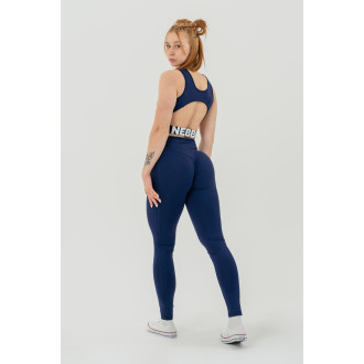 NEBBIA - Sport crop top GYM THERAPY 618 (dark blue)