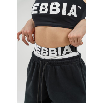 NEBBIA - Dupla derekú melegítő nadrág MUSCLE MOMMY 623 (black)