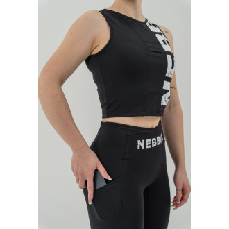 NEBBIA - Fitness top SNATCHED 627 (black)