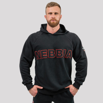 NEBBIA - Férfi kapucnis felső LEGACY 704 (black)