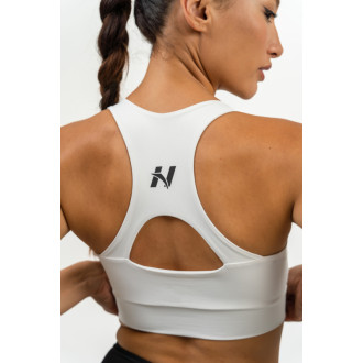 NEBBIA - Racer back sportmelltartó AGILE 471 (white)