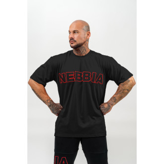 NEBBIA - Fitness póló LEGACY 711 (black)